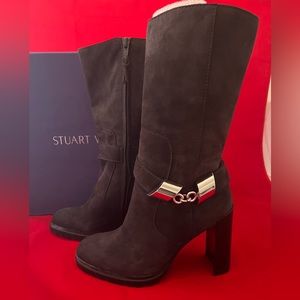 Stuart Weitzman suede mid-calf boots